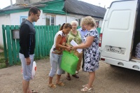 Оказана помощь семье погорельцев 
